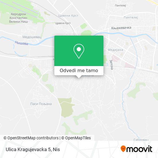 Ulica Kragujevacka 5 mapa