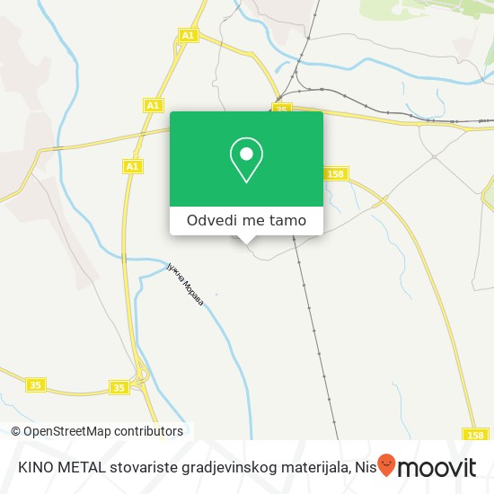 KINO METAL stovariste gradjevinskog materijala mapa