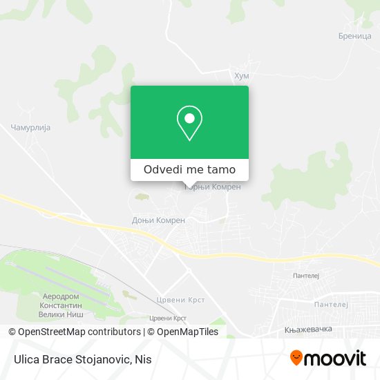 Ulica Brace Stojanovic mapa