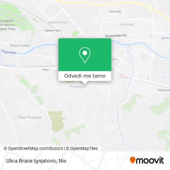 Ulica Brace Ignjatovic mapa