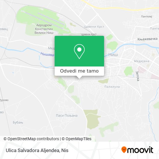 Ulica Salvadora Aljendea mapa
