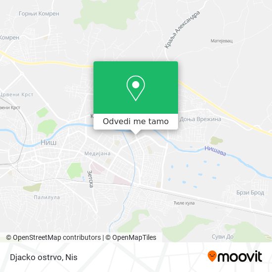 Djacko ostrvo mapa