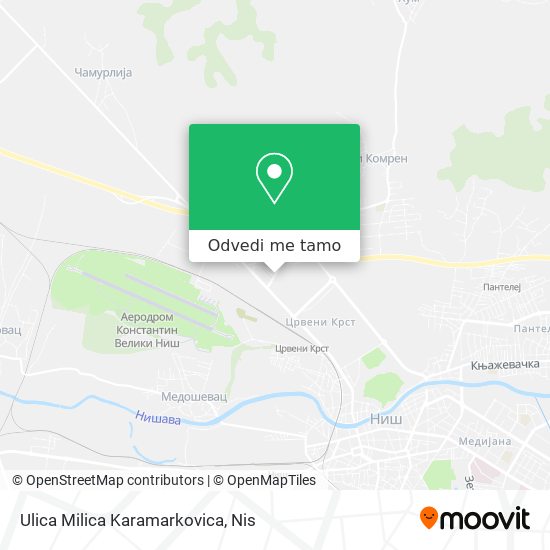 Ulica Milica Karamarkovica mapa