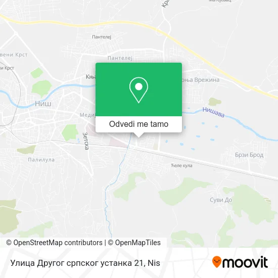 Улица Другог српског устанка 21 mapa
