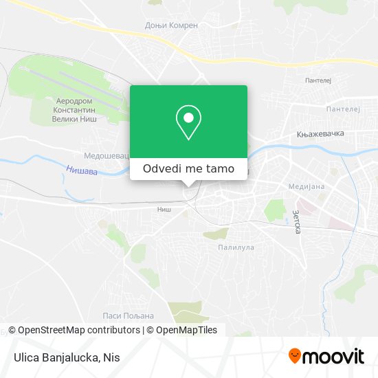 Ulica Banjalucka mapa