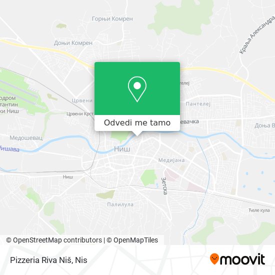 Pizzeria Riva Niš mapa