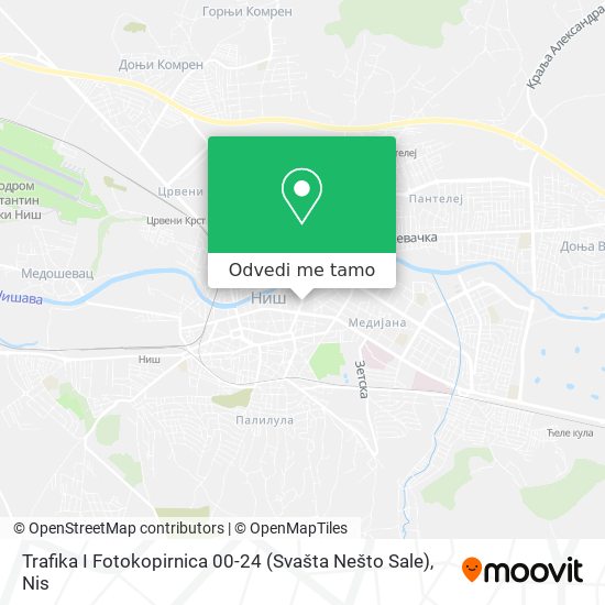 Trafika I Fotokopirnica 00-24 (Svašta Nešto Sale) mapa