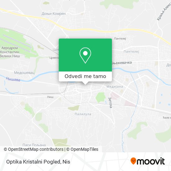 Optika Kristalni Pogled mapa