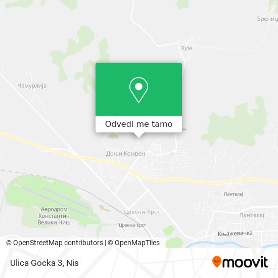 Ulica Gocka 3 mapa