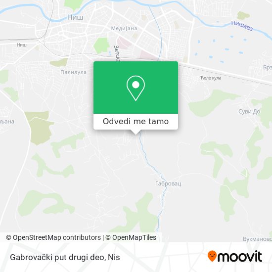 Gabrovački put drugi deo mapa