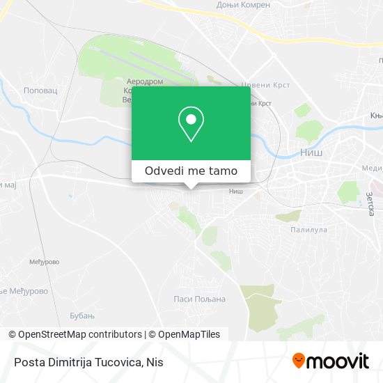 Posta Dimitrija Tucovica mapa