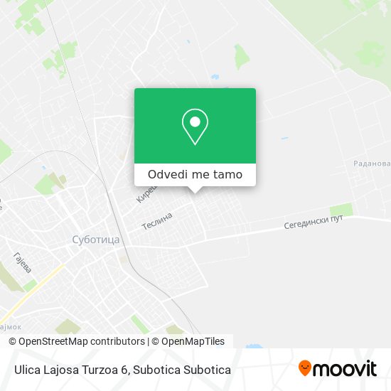 Ulica Lajosa Turzoa 6 mapa