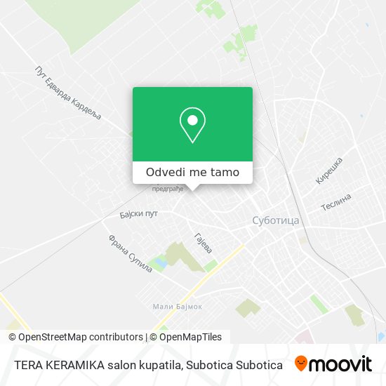 TERA KERAMIKA salon kupatila mapa