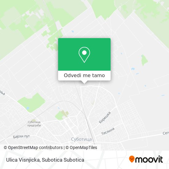Ulica Visnjicka mapa