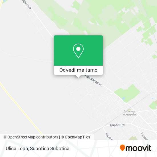Ulica Lepa mapa