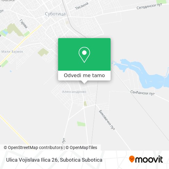 Ulica Vojislava Ilica 26 mapa