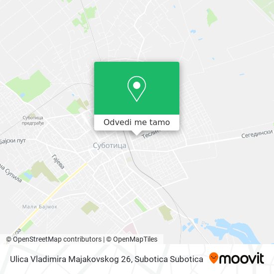 Ulica Vladimira Majakovskog 26 mapa