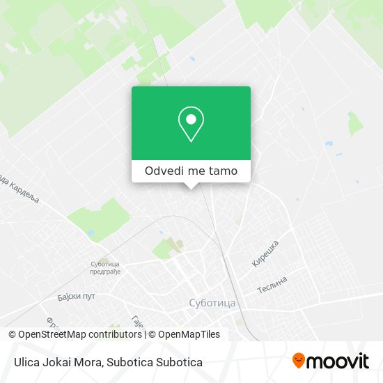 Ulica Jokai Mora mapa