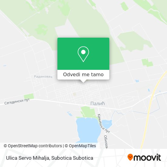 Ulica Servo Mihalja mapa