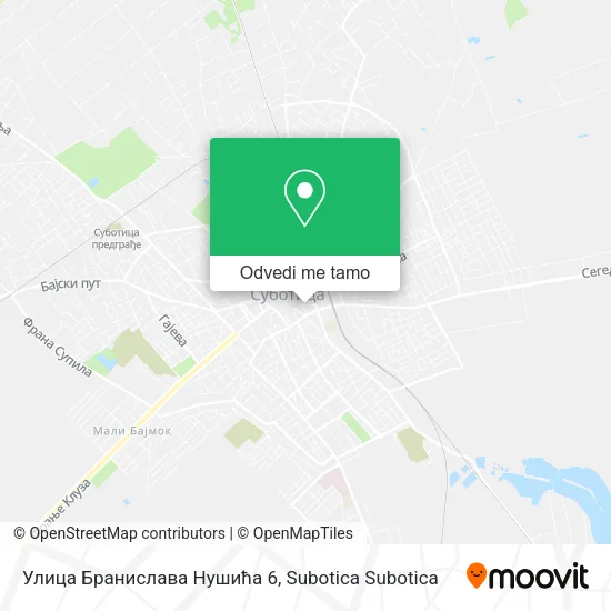 Улица Бранислава Нушића 6 mapa