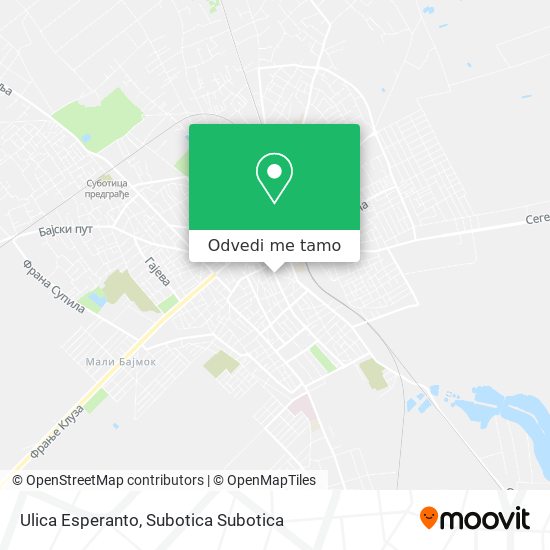 Ulica Esperanto mapa