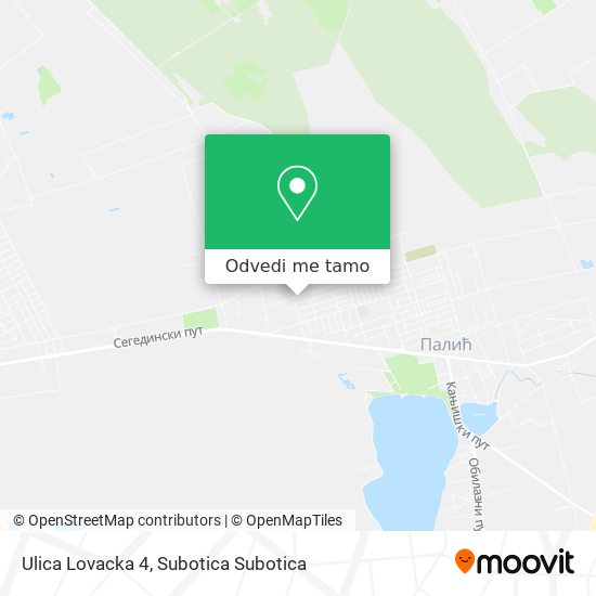 Ulica Lovacka 4 mapa