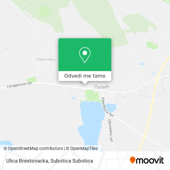 Ulica Brestovacka mapa
