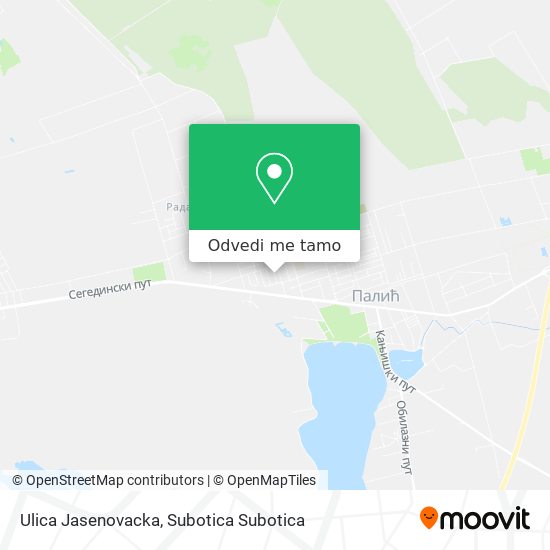 Ulica Jasenovacka mapa