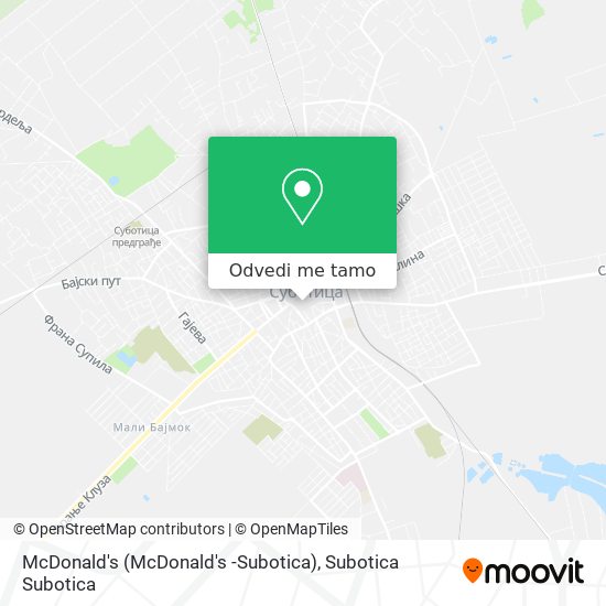 McDonald's (McDonald's -Subotica) mapa