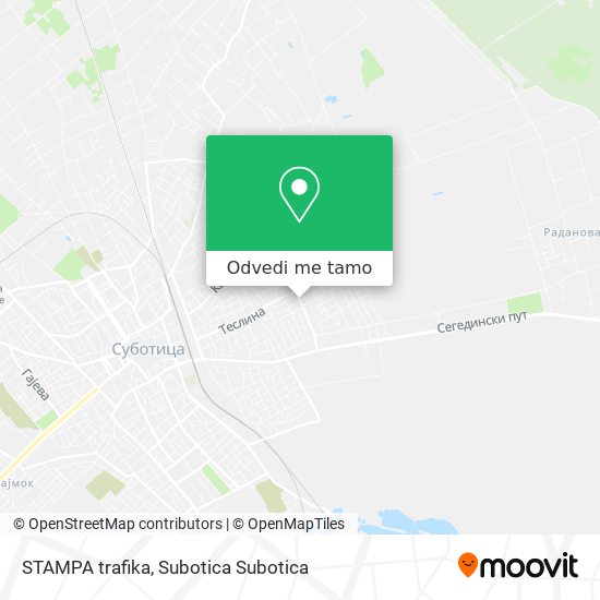 STAMPA trafika mapa