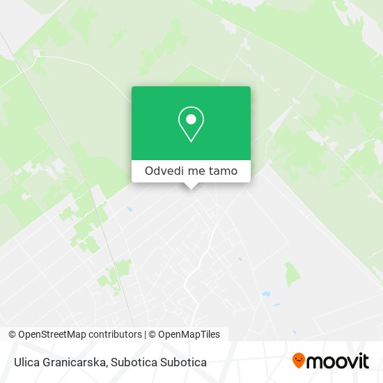 Ulica Granicarska mapa