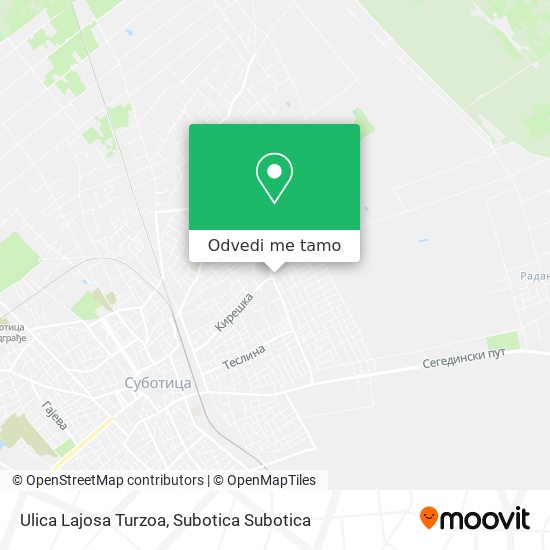 Ulica Lajosa Turzoa mapa