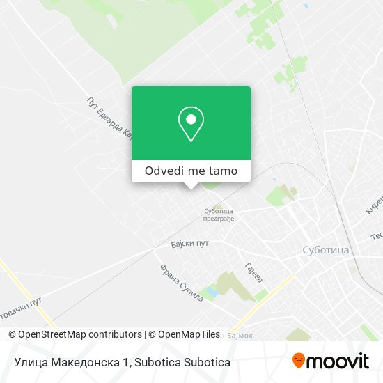 Улица Македонска 1 mapa