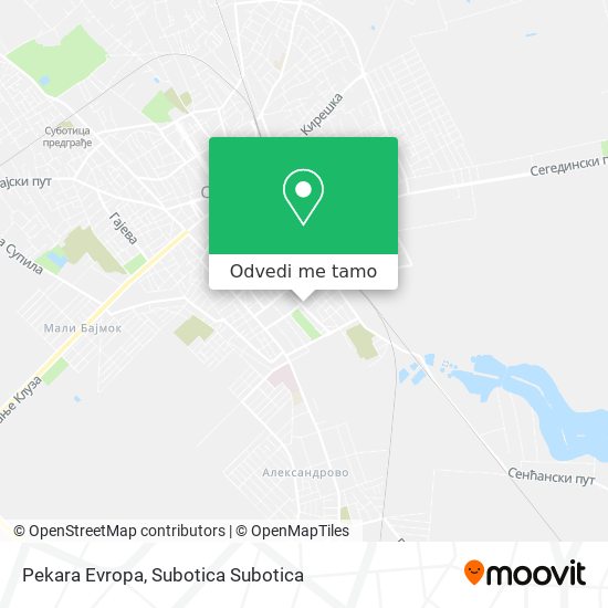 Pekara Evropa mapa