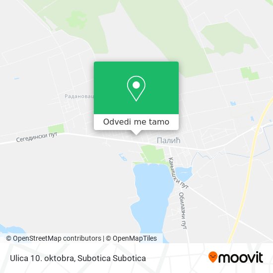 Ulica 10. oktobra mapa