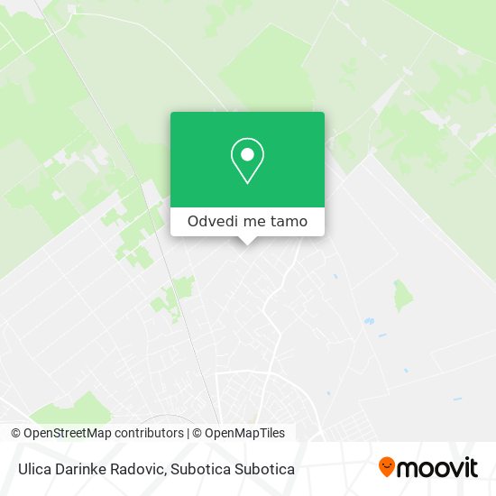 Ulica Darinke Radovic mapa