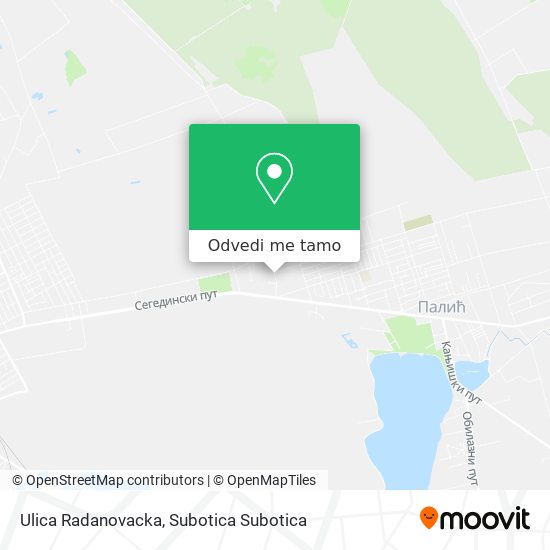 Ulica Radanovacka mapa