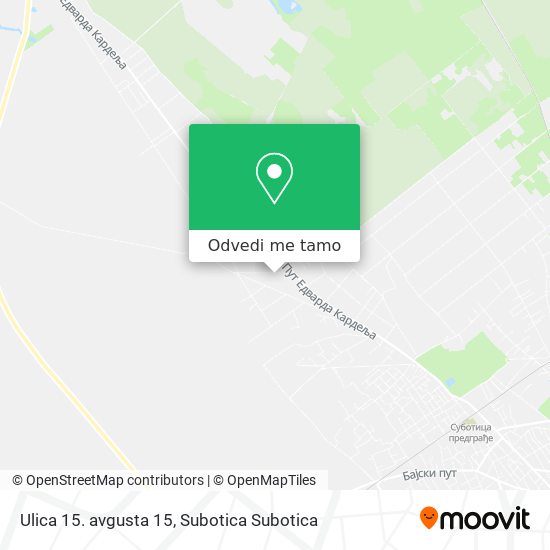 Ulica 15. avgusta 15 mapa