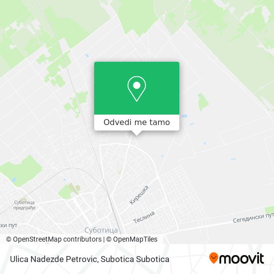 Ulica Nadezde Petrovic mapa