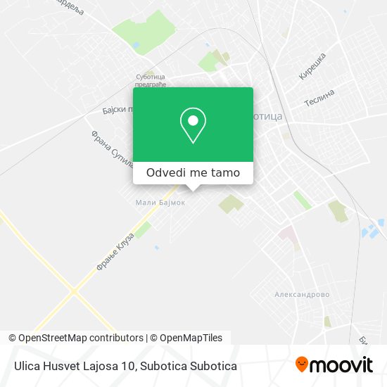 Ulica Husvet Lajosa 10 mapa