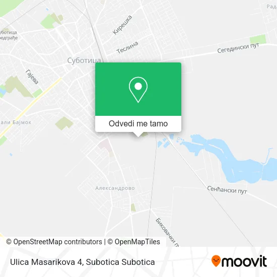 Ulica Masarikova 4 mapa