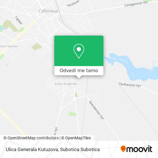 Ulica Generala Kutuzova mapa