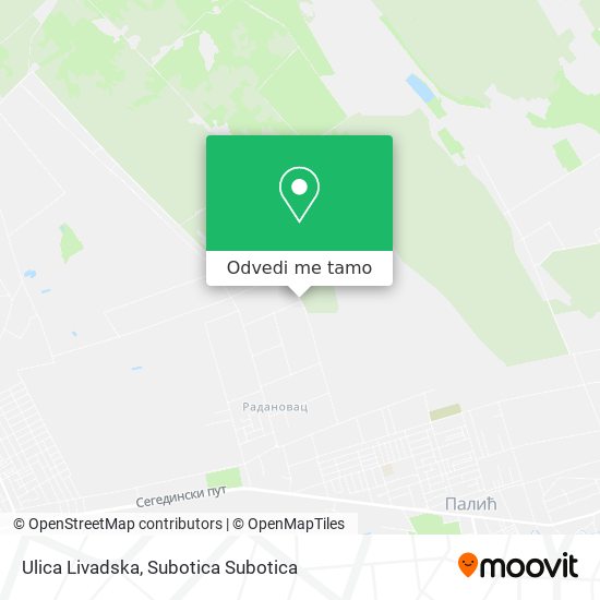 Ulica Livadska mapa