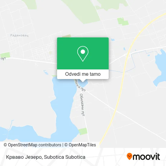 Крваво Језеро mapa