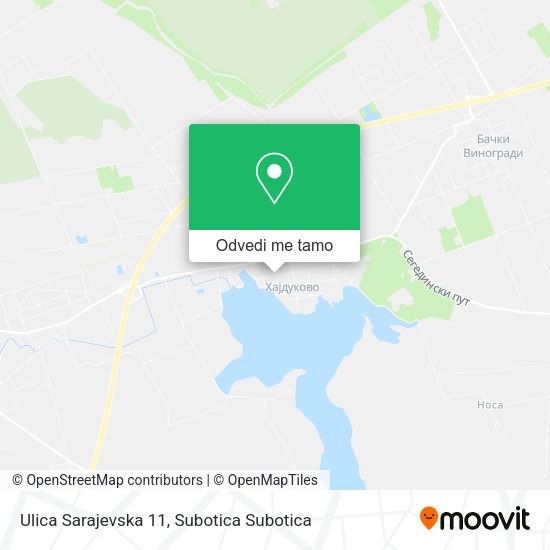 Ulica Sarajevska 11 mapa