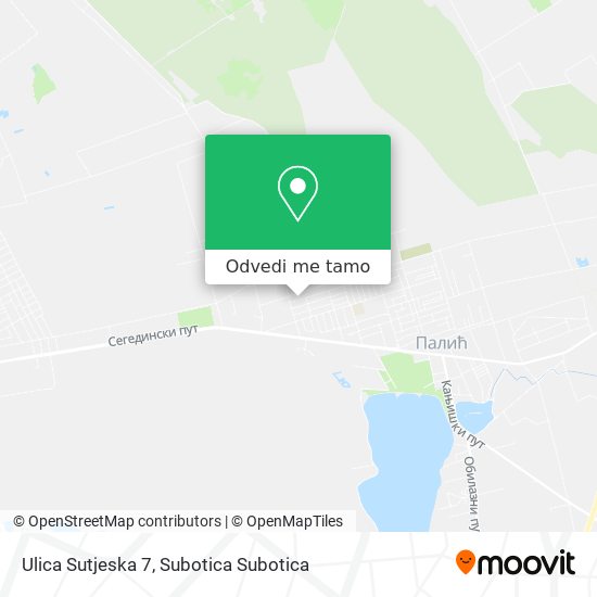 Ulica Sutjeska 7 mapa