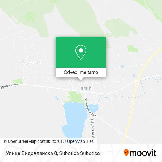 Улица Видовданска 8 mapa