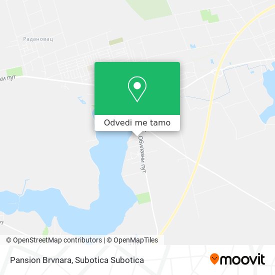 Pansion Brvnara mapa
