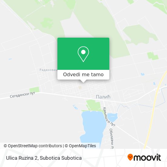 Ulica Ruzina 2 mapa