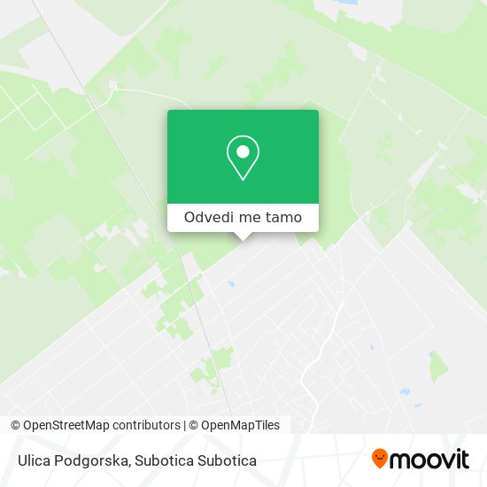Ulica Podgorska mapa